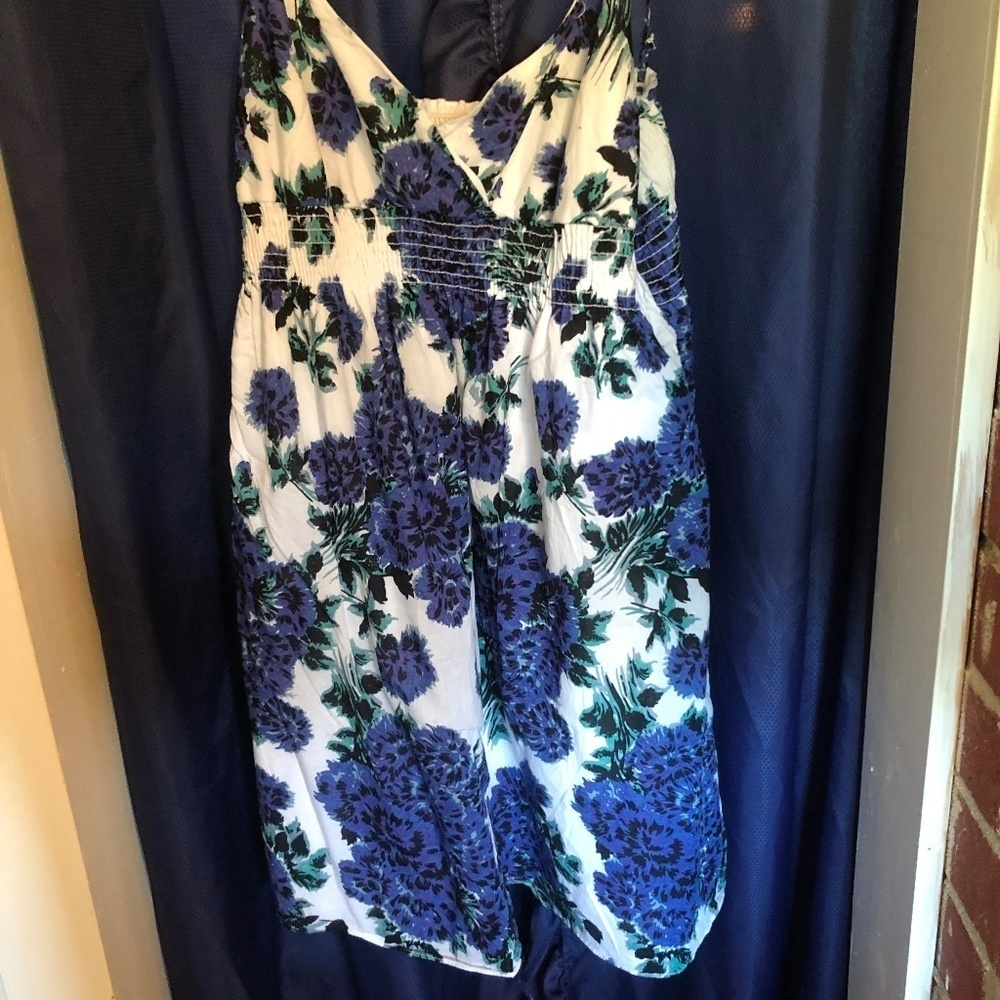 Summer lined cotton dress -X-Large-size 18x new or like new for summer days.